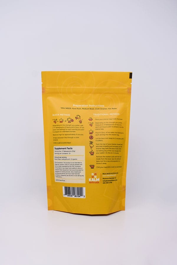 Melomelo Kava Vanuatu Supplement Facts