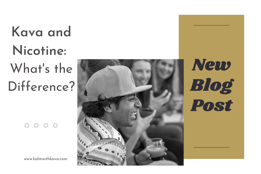 Male enjoying kava with friends